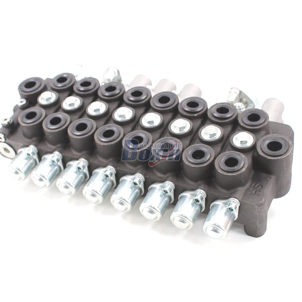Manual and Joystick Operated 8 Spool Hydraulic Directional Valve cover photo